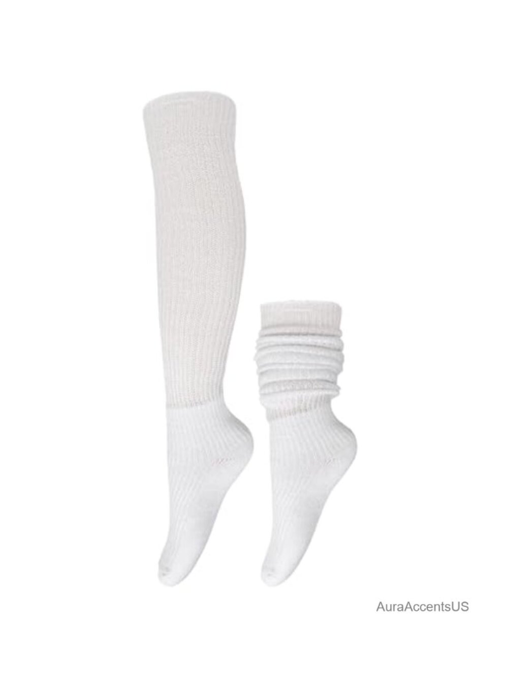 Glitter Slouch Socks Knee High Scrunch Sparkle Cotton Polyester Novelty Women's